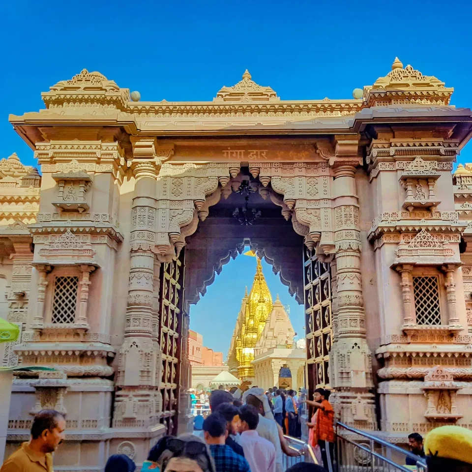 Ganga Dwar of Shri Kashi Vishwanath Dham with the golden temple spire